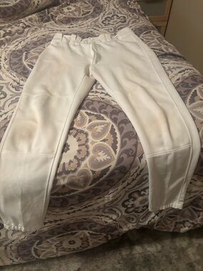 Mizuno White Performance Baseball Pants